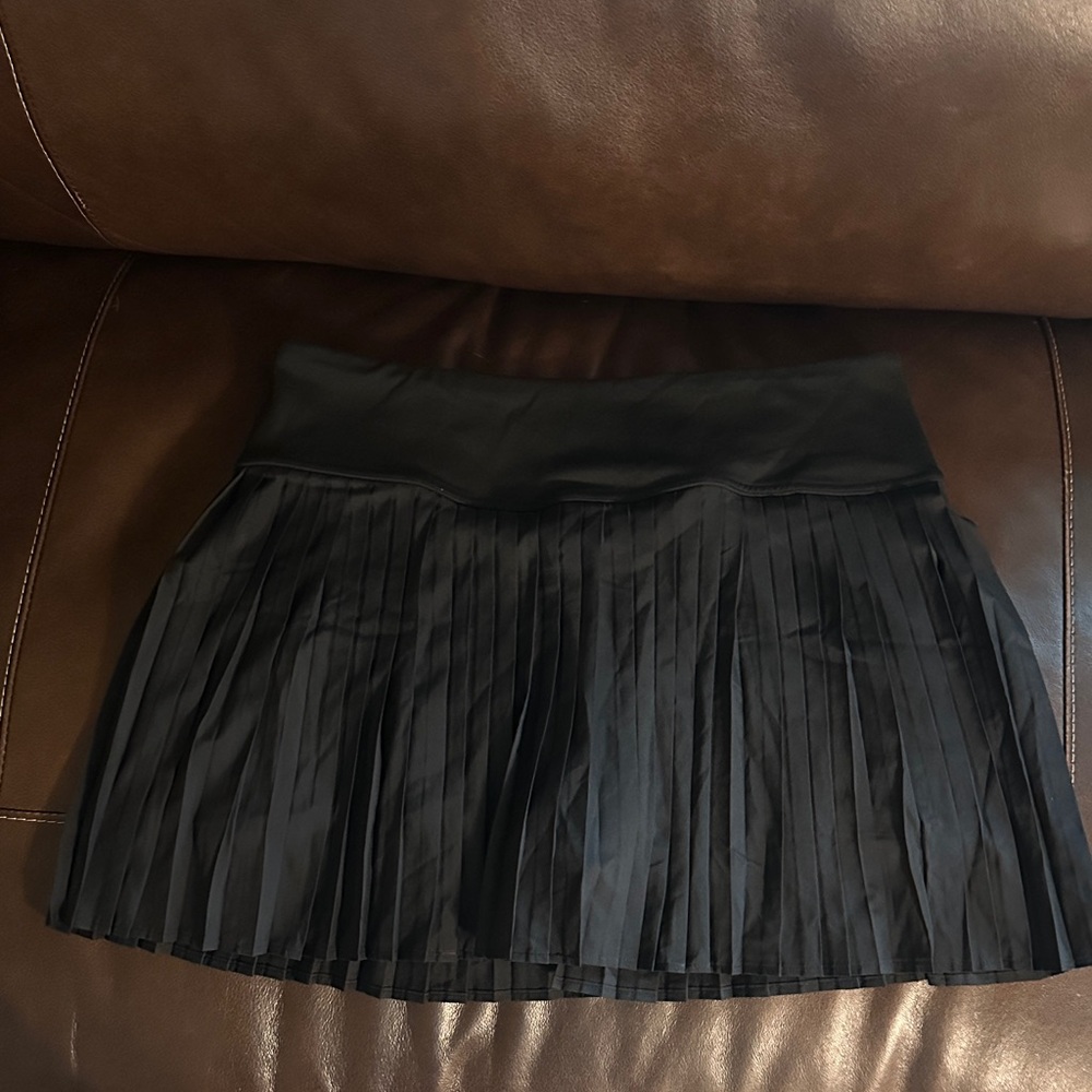 Fabletics Black Mini Pleated Skirt